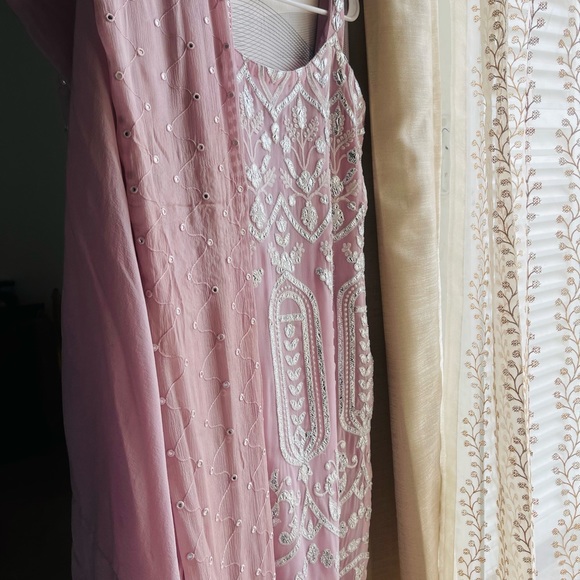 Other - Gotta patti suit,pure chiffon mirror dupatta,pure chiffon flared plazo